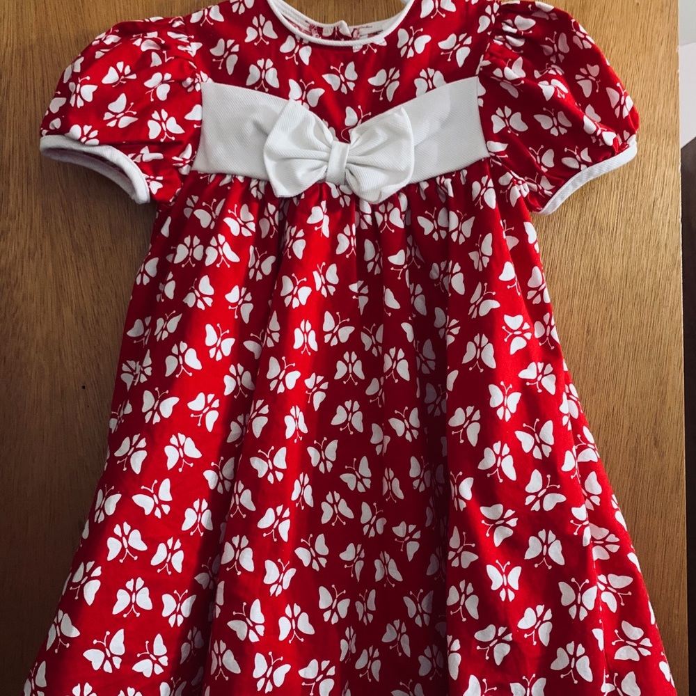 Red and white 5t dress